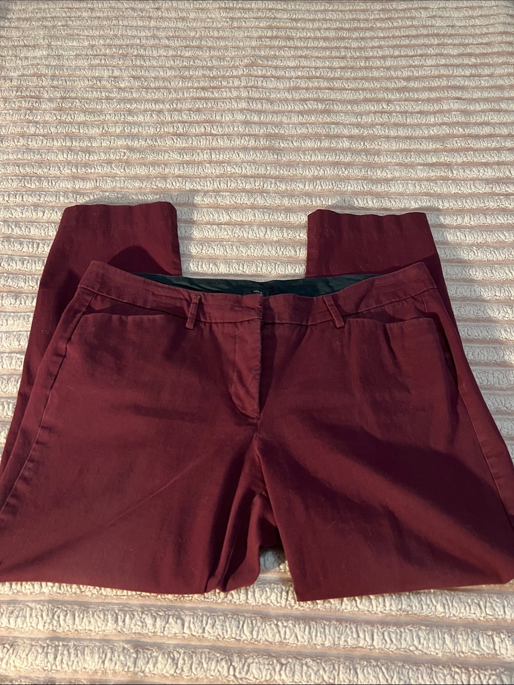 Worthington Women's Wine Cropped Ankle Pants